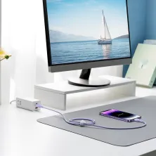 Кабель Baseus Pudding Series Fast Charging Data Cable USB to Lightning 2.4A 2m Фиолетовый