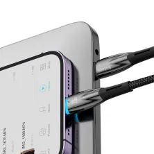 Кабель Baseus Glimmer Series Fast Charging Data Cable Type-C to Lightning PD 20W 1m Черный