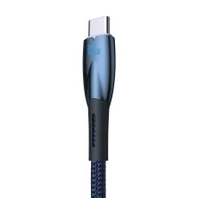 Кабель Baseus Glimmer Series Fast Charging Data Cable USB to Type-C 100W 20V 5A 2m Синій