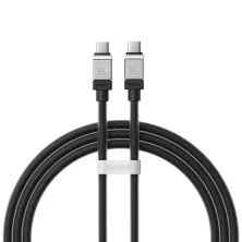 Кабель Baseus CoolPlay Series Fast Charging Data Cable Type-C to Type-C 100W 20V 5A 1m Чорний