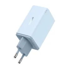 Мережевий зарядний пристрій Baseus GaN6 Pro 65W 2USB+2Type-C + кабель Baseus Type-C to Type-C 100W 20V/5A 1м Блакитний