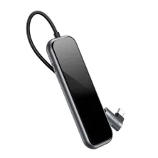 USB-хаб Baseus 5in1 Multi-functional 5-Port Type-C HUB Adapter Type-C to USB3.0*4, Type-C(PD)*1 Сірий