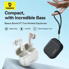Бездротові Bluetooth навушники Baseus Bowie E17 True Wireless TWS Earphones Чорний