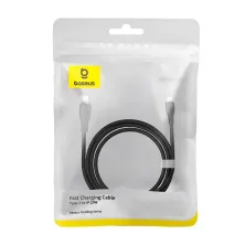 Кабель Baseus Pudding Series Fast Charging Data Cable Type-C to Lightning PD 20W 2m Чорний