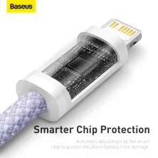Кабель Baseus Dynamic 2 Series Fast Charging Data Cable Type-C to Lightning PD 20W 2m Фіолетовий