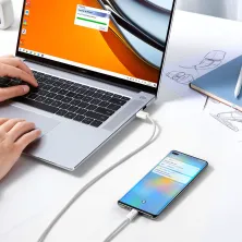Кабель Baseus Dynamic Series Fast Charging Data Cable USB to Type-C 100W 20V 5A 2m Белый