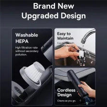 Акумуляторний пилосос Baseus A0 Pro Car Vacuum Cleaner 30 Вт 4000 Па Чорний