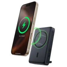 УМБ Baseus Nomos Qi2 Kickstand Magnetic 10000mAh 45W QC3.0+PD3.0 з функцією MagSafe и Qi2 15W и Type-C кабелем 45W Чорний