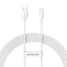 Кабель Baseus Superior Series Fast Charging Data Cable USB to Type-C 65W SUPERVOOC 2m Белый