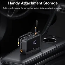 Пускозарядное устройство Бустер Baseus Super Energy 4in1 12V 6000mAh 600A с функцией Павербанка 5V/3A и Компрессора Черный