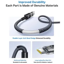 Кабель Baseus Display 2 Series Fast Charging Data Cable USB to Type-C 100W 20V 5A 1m Чорний