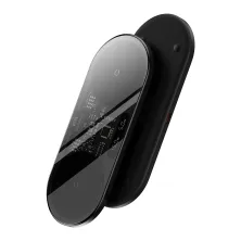 Бездротовий зарядний пристрій Baseus Digital LED Display 2in1 Wireless Charger з технологією Qi 20W Чорний