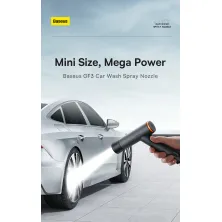 Мінімийка Baseus GF3 Car Wash Nozzle зі шлангом 7.5 метрів Чорний