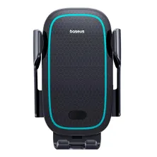Бездротовий автомобільний зарядний пристрій Baseus Milky Way Pro Wireless Charging Electric Car Mount з технологією Qi 15W Чорний