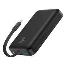 УМБ Baseus Magnetic Mini Wireless Fast Charge 10000mAh 30W 3A QC3.0+PD3.0 с функцией MagSafe и Qi 15W и Type-C 30W кабелем Черный