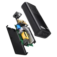 Автомобильный инвертор Baseus Super Si Inverter 500W (220V CN/EU) 2Розетки+USB+Type-C 3A с технологией QC3.0+PD3.0 Черный