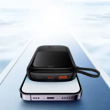 УМБ Baseus Q Pow Pro 20000mAh 22.5W 5A з технологією QC3.0+PD3.0 та Type-C кабелем 22.5W Чорний
