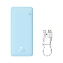 УМБ Baseus Airpow Fast Charge 10000mAh 20W 3A с технологией QC3.0+PD3.0 USB+Type-C Голубой