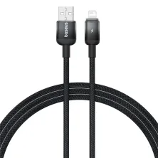 Кабель Baseus Discolor Series Fast Charging Data Cable USB to Lightning 2.4A 1m Чорний
