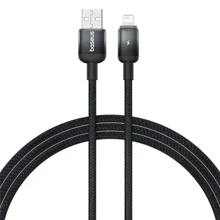 Кабель Baseus Discolor Series Fast Charging Data Cable USB to Lightning 2.4A 1m Чорний