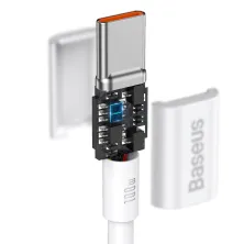 Кабель Baseus Superior Series Fast Charging Data Cable Type-C to Type-C 100W 20V 5A 2m Білий