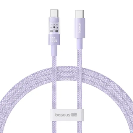 Кабель Baseus Gem Series Fast Charging Data Cable Type-C to Lightning PD 20W 1m Фіолетовий