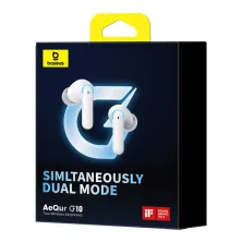 Беспроводные Bluetooth наушники Baseus AeQur G10 True Wireless TWS Earphones Белый