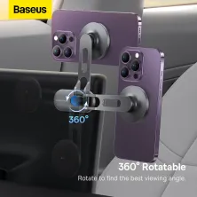 Автодержатель для телефона магнитный Baseus T-Space Series Folding Metal Car Mount Magnetic на торпедо Черный