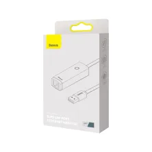 USB Переходник Baseus Lite Series Ethernet 1000 Mbps Type-A to RJ45 Серый