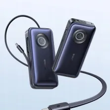 УМБ Baseus EnerCore CR11 with Retractable Cable 20000mAh 100W и Type-C выдвижным кабелем 100W Черный