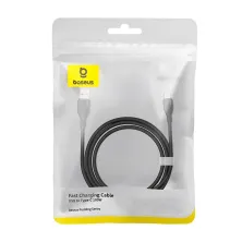 Кабель Baseus Pudding Series Fast Charging Data Cable USB to Type-C 100W 20V 5A 1.2m Чорний