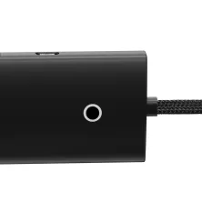 USB-хаб Baseus 4in1 Lite Series 4-Port Type-A HUB Adapter Type-A to USB3.0*4 кабель 1м Чорний