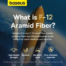 Кабель Baseus Unbreakable Series Fast Charging Data Cable USB to Lightning 2.4A 1m Чорний