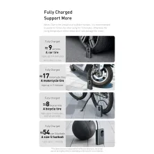 Компресор універсальний Baseus Energy Source Inflator Pump акумуляторний 7500mAh Сірий