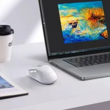 Беспроводная мышка Baseus F02 Ergonomic Wireless Mouse 2.4G/BT5.2 1000-1600-2000-2400-4000dpi Белый