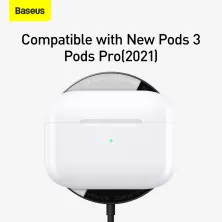 Бездротовий зарядний пристрій Baseus Simple Mini Magnetic з функцією MagSafe і Qi 15W Чорний