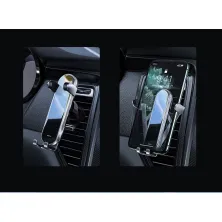 Автодержатель для телефона Baseus Penguin Gravity в воздуховод Черный