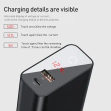 Сетевое зарядное устройство Baseus Speed PPS Intelligent Power-off QC4.0+PD3.0 45W USB+Type-C 6A Черный