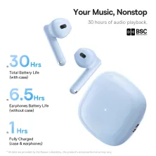 Беспроводные Bluetooth наушники Baseus Bowie WX5 True Wireless TWS Earphones Голубой