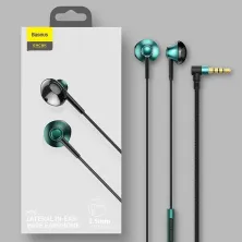 Наушники Baseus Encok H06 lateral in-ear Wire Earphone Зелений