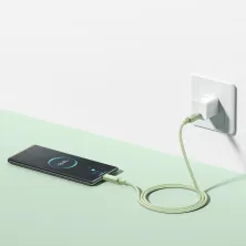 Кабель Baseus Habitat Series Fast Charging Data Cable Type-C to Type-C 100W 20V 5A 1m Салатовий
