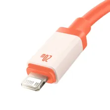 Кабель Baseus 0℃ Series Fast Charging Data Cable Type-C to Lightning PD 20W 2m Помаранчевий
