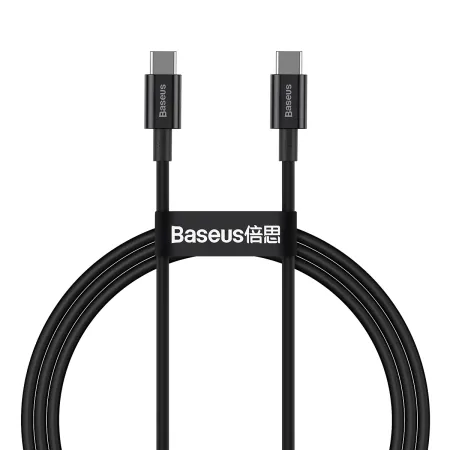 Кабель Baseus Superior Series Fast Charging Data Cable Type-C to Type-C 100W 20V 5A 1m Чорний