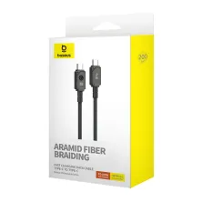 Кабель Baseus Unbreakable Series Fast Charging Data Cable Type-C to Type-C 100W 20V 5A 2m Чорний