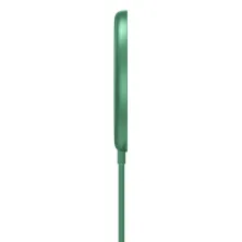 Бездротовий зарядний пристрій Baseus Simple Mini Magnetic з функцією MagSafe і Qi 15W Зелений