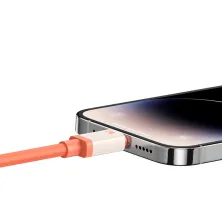 Кабель Baseus 0℃ Series Fast Charging Data Cable USB to Lightning 2.4A 1m Помаранчевий