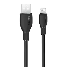Кабель Baseus Pudding Series Fast Charging Data Cable USB to Lightning 2.4A 1.2m Чорний