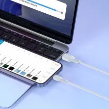 Кабель Baseus Pudding Series Fast Charging Data Cable USB to Lightning 2.4A 1.2m Белый
