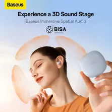 Беспроводные Bluetooth наушники Baseus AirNora 2 с функцией шумоподавления ANC Голубой