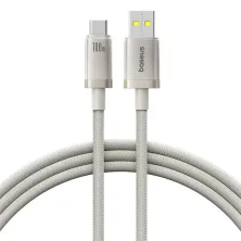 Кабель Baseus Titanium Alloy Series Fast Charging Data Cable USB to Type-C 100W 20V 5A 1m Серый